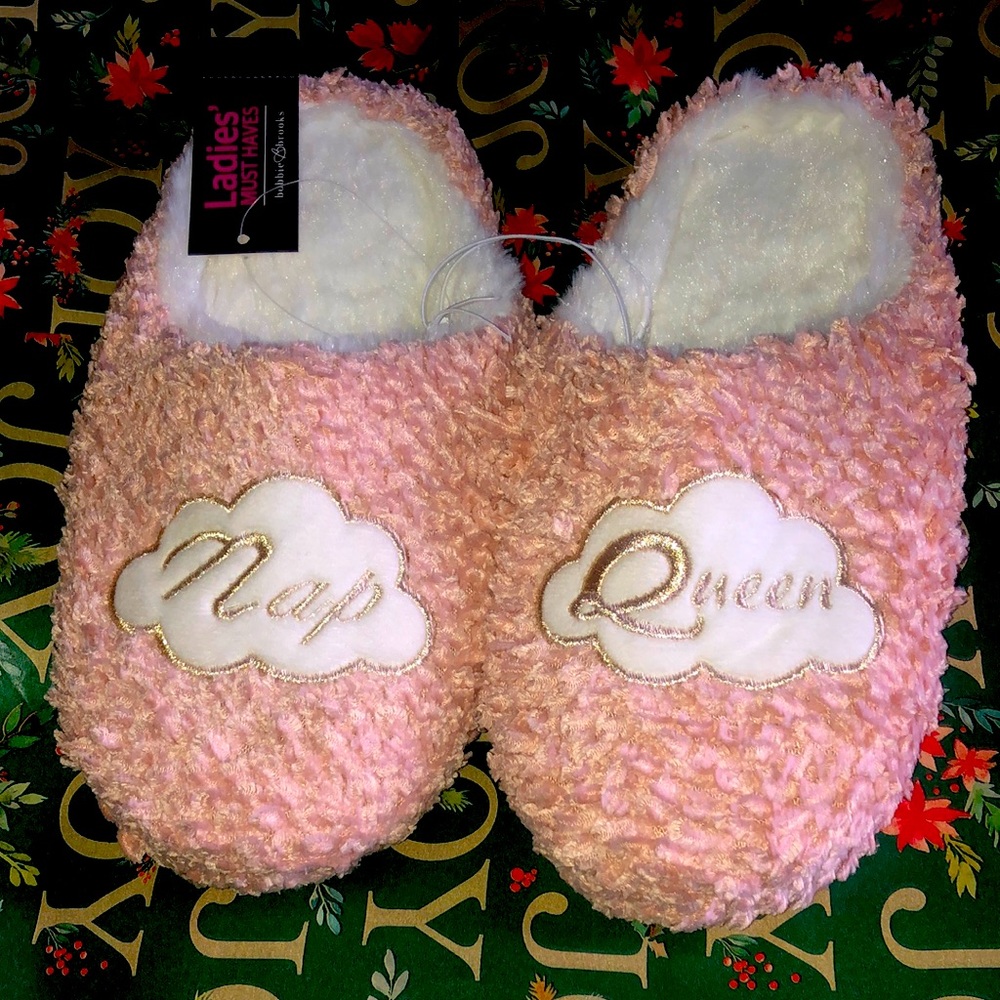 Ladies Must Haves Nap Queen Plush Slippers